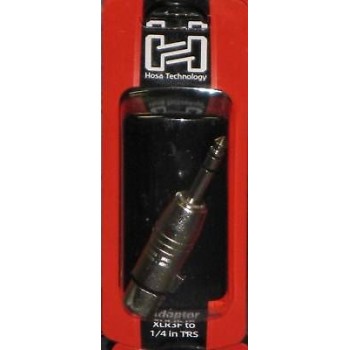 Hosa GXP-143, Adaptor, XLR3F to 1/4 in TRS