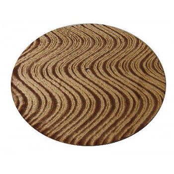 DJ Turntable Slipmats Camel Velvet Swirl Pair New