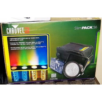 CHAUVET SlimPack 56 Effects Lighting Bundle 4 x Slim Wash Lights + Obey3 New