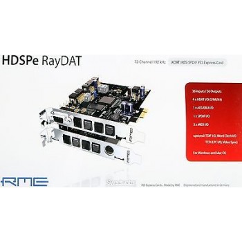 RME HDSPe RayDAT 24 Bit / 96 kHz 66 Channel ADAT PCI Express Card