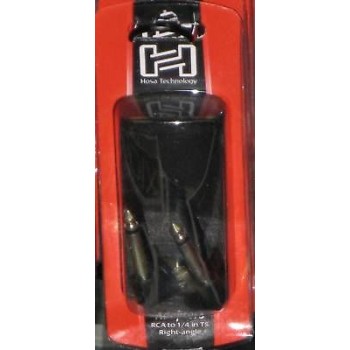 Hosa GPR-123, Right-angle Adpt, RCA to 1/4 in TS, 2pcs