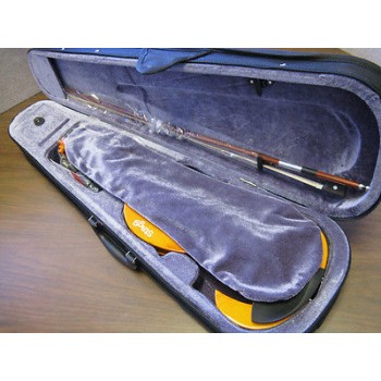 STAGG EVN4/4-H Electric Violin Headphones, Case Honey Finish  New