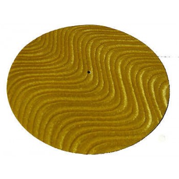 DJ Turntable Slipmats Gold Velvet Swirl Pair New DJ Turntable Slipmats Gold Velvet Swirl Pair New