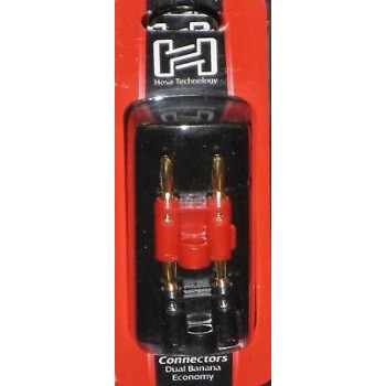 Hosa BNA-100, Connector, Dual Banana, 2 pc
