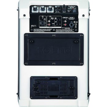 ROLAND BA-55 WH Battery Powered Portable Wireless PA Amplifier w/ Mic White BA55