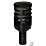 AUDIX D6 Dynamic Hypercardioid Kick Drum Microphone New