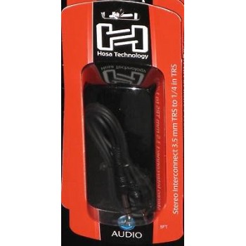 Hosa CMS-105, Stereo InteR, 3.5 mm TRS to 1/4 in