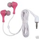 JAXX In-Ear Headphones with Case Pink (new)