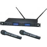 Audio Technica AEW-5255AC Dual Handheld Condenser Microphone System New