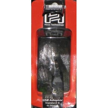 Hosa GSB-509, USB Adaptor, Type B to Mini B