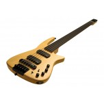 NS DESIGN CR5-BG-NAS Radius Headless Fretted Bass Guitar Natural Satin